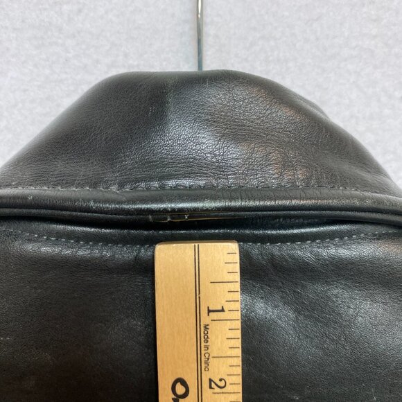 Vintage Brooks Leather Jacket Mens 42 Motorcycle Biker Belted USA 80s Lined - Picture 16 of 16